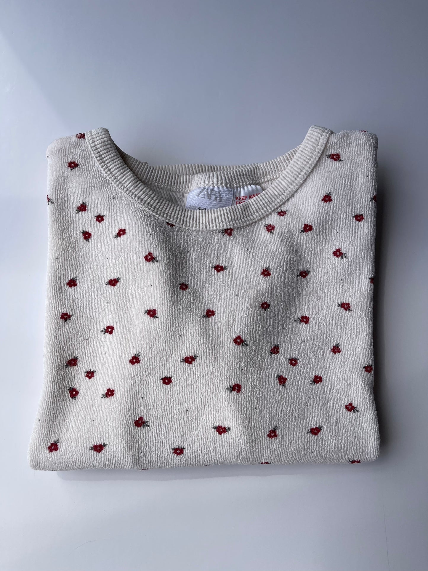 Towelling sweatshirt 4-5 years